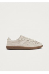 ALOHAS TB.490 Crochet Cream Leather Sneakers Κρεμ Κροσέ Δερμάτινα Sneakers