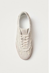 ALOHAS TB.490 Crochet Cream Leather Sneakers Κρεμ Κροσέ Δερμάτινα Sneakers
