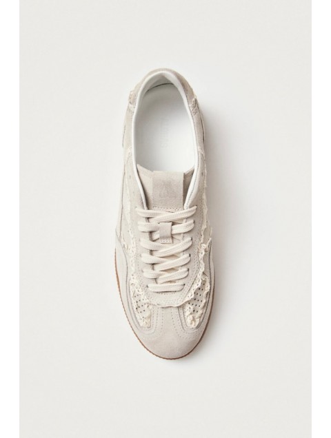 ALOHAS TB.490 Crochet Cream Leather Sneakers Κρεμ Κροσέ Δερμάτινα Sneakers