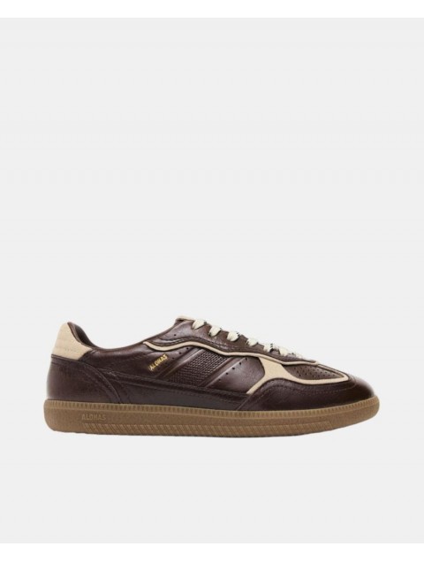 ALOHAS TB.490 Patent Brown Leather Sneakers Καφέ Δερμάτινα Sneakers
