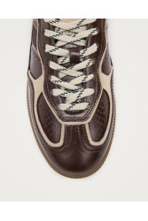 ALOHAS TB.490 Patent Brown Leather Sneakers Καφέ Δερμάτινα Sneakers
