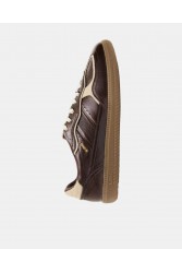 ALOHAS TB.490 Patent Brown Leather Sneakers Καφέ Δερμάτινα Sneakers