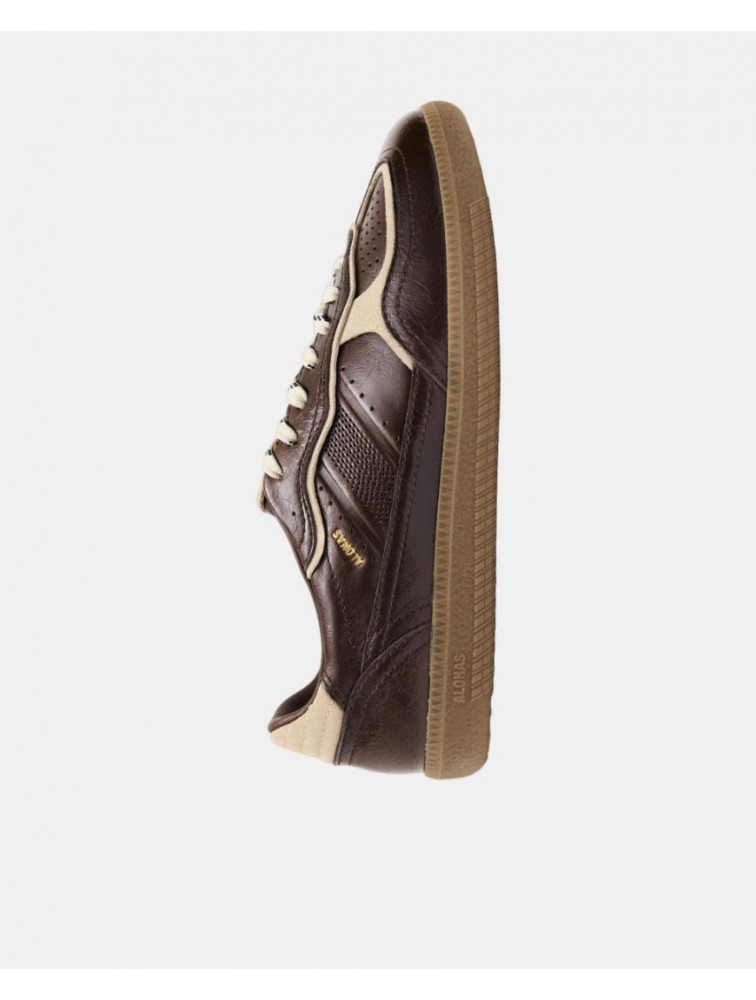 ALOHAS TB.490 Patent Brown Leather Sneakers Καφέ Δερμάτινα Sneakers