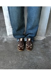 ALOHAS TB.490 Patent Brown Leather Sneakers Καφέ Δερμάτινα Sneakers