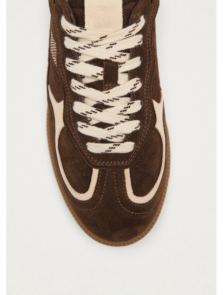 ALOHAS TB.490 Rife Cocoa & Off White Leather Sneakers Καφέ Λευκά Δερμάτινα Sneakers