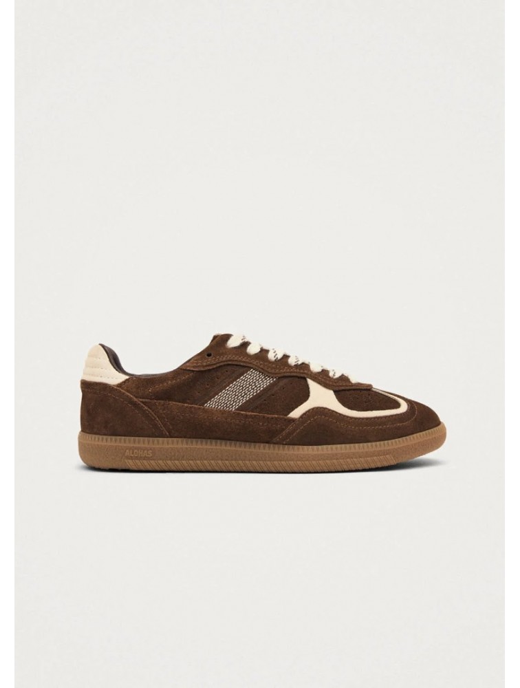 ALOHAS TB.490 Rife Cocoa & Off White Leather Sneakers Καφέ Λευκά Δερμάτινα Sneakers