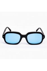 AV SUNGLASSES Ace Black Blue Μαύρα Γυαλιά Ηλίου με Μπλε Φακούς