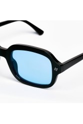 AV SUNGLASSES Ace Black Blue Μαύρα Γυαλιά Ηλίου με Μπλε Φακούς
