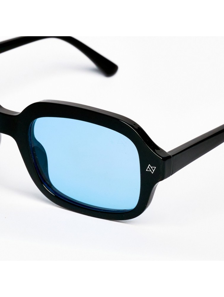 AV SUNGLASSES Ace Black Blue Μαύρα Γυαλιά Ηλίου με Μπλε Φακούς