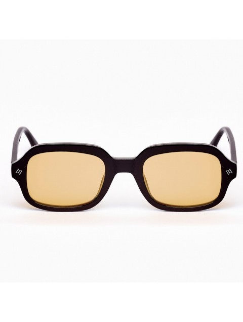 AV SUNGLASSES Ace Black Orange Μαύρα Γυαλιά Ηλίου με Πορτοκαλί Φακούς