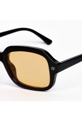 AV SUNGLASSES Ace Black Orange Μαύρα Γυαλιά Ηλίου με Πορτοκαλί Φακούς