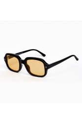 AV SUNGLASSES Ace Black Orange Μαύρα Γυαλιά Ηλίου με Πορτοκαλί Φακούς