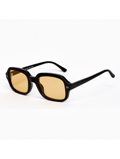 AV SUNGLASSES Ace Black Orange Μαύρα Γυαλιά Ηλίου με Πορτοκαλί Φακούς