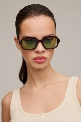 A\V SUNGLASSES Ace Μπορντώ Γυαλιά Ηλίου με πράσινους φακούς
