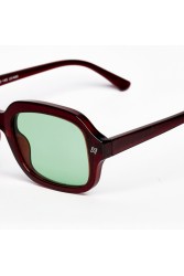 A\V SUNGLASSES Ace Μπορντώ Γυαλιά Ηλίου με πράσινους φακούς