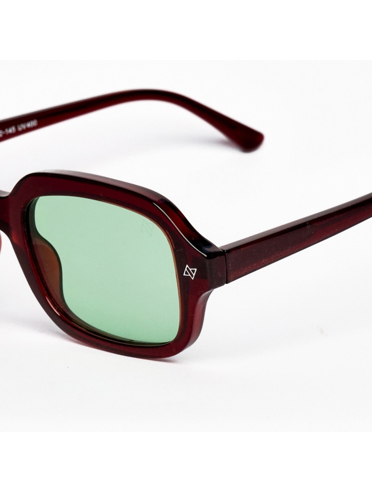 A\V SUNGLASSES Ace Μπορντώ Γυαλιά Ηλίου με πράσινους φακούς