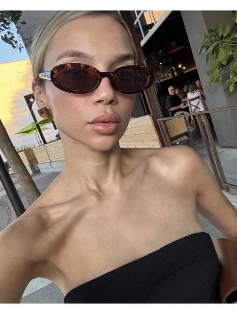 A\V SUNGLASSES Alex Brown Pink Καφέ Γυαλιά Ηλίου με ροζ φακούς