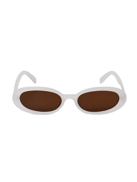A\V SUNGLASSES Alex Milky Λευκά Γυαλιά Ηλίου με καφέ φακούς
