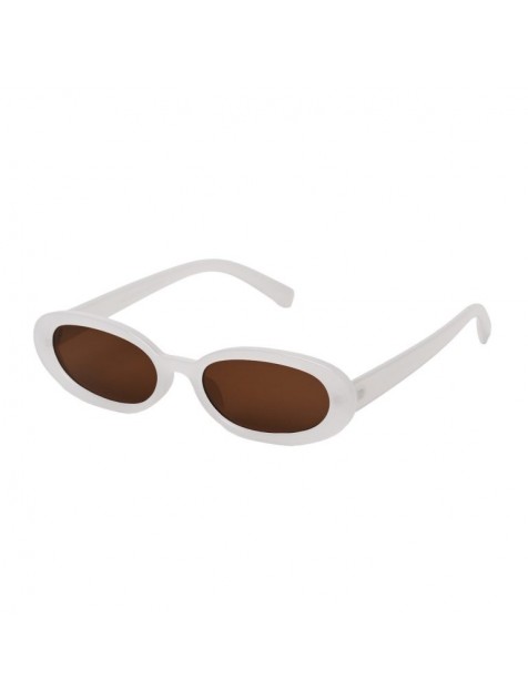 A\V SUNGLASSES Alex Milky Λευκά Γυαλιά Ηλίου με καφέ φακούς