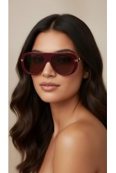 AV SUNGLASSES Alexia Burgundy Μπορντώ Γυαλιά Ηλίου