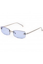 AV SUNGLASSES Angel Blue Ορθογώνια Ασημί Γυαλιά Ηλίου με Μπλε Φακούς