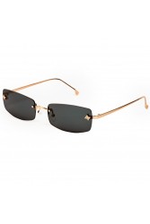 AV SUNGLASSES Angel Gold Ορθογώνια Χρυσά Γυαλιά Ηλίου με Πράσινους Φακούς