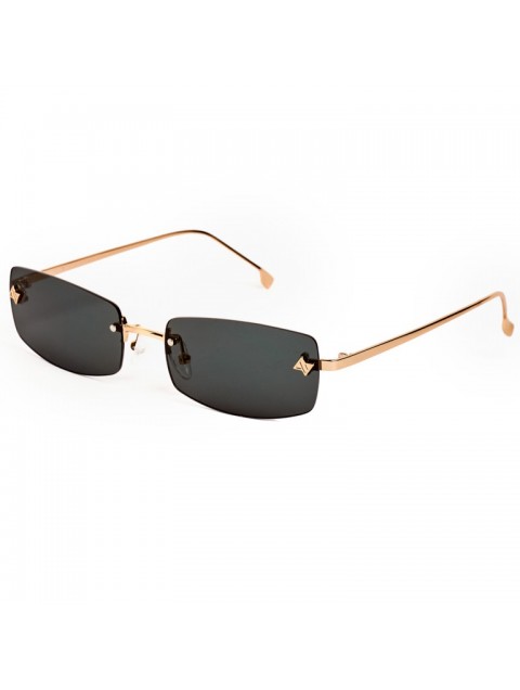 AV SUNGLASSES Angel Gold Ορθογώνια Χρυσά Γυαλιά Ηλίου με Πράσινους Φακούς