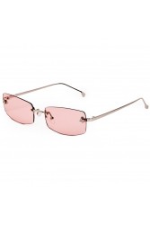 A\V SUNGLASSES Angel Pink Rectangular Metal Sunglasses