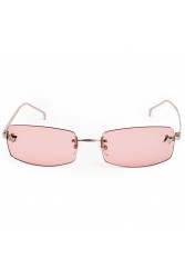 A\V SUNGLASSES Angel Pink Rectangular Metal Sunglasses