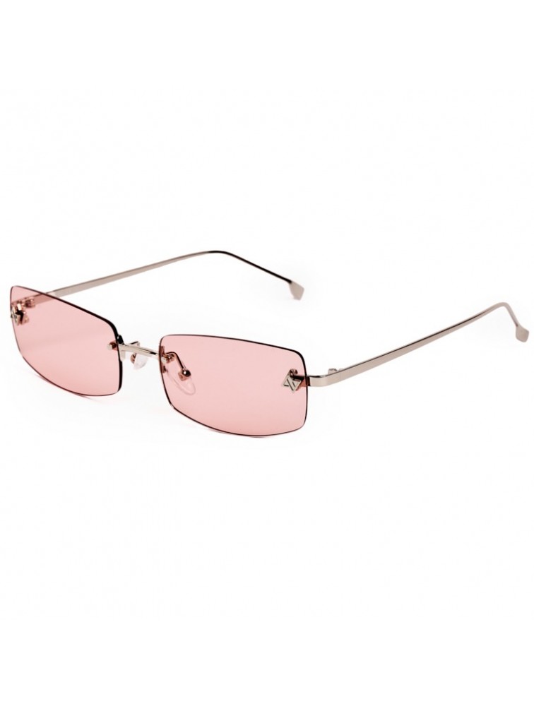A\V SUNGLASSES Angel Pink Rectangular Metal Sunglasses