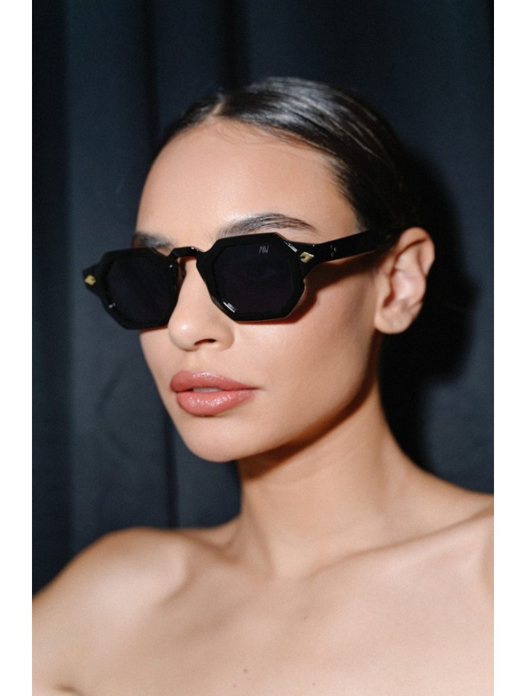 A\V SUNGLASSES Brenda Black Μαύρα Γυαλιά Ηλίου