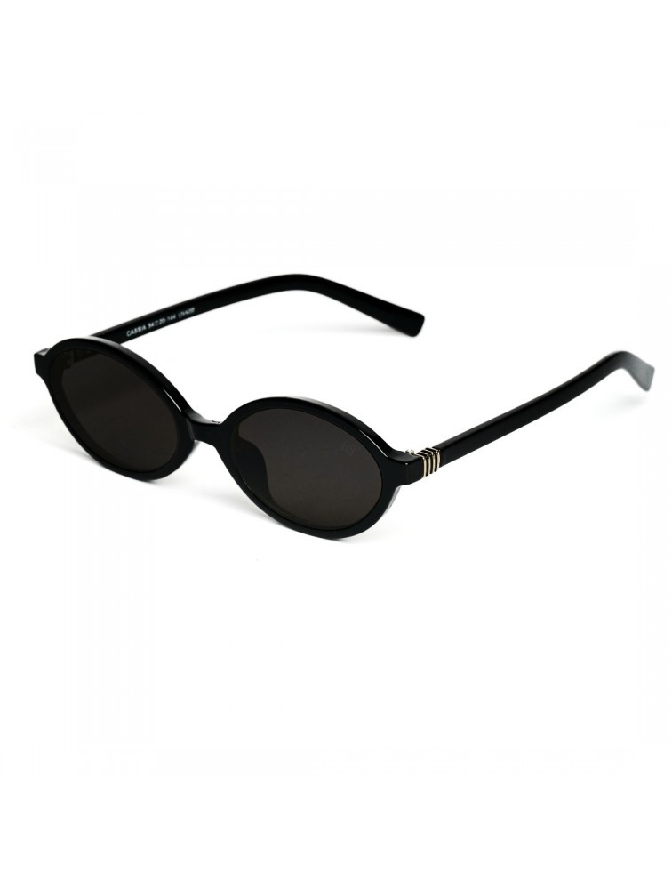 A\V SUNGLASSES Cassia Black Μαύρα γυαλιά ηλίου με μαύρους φακούς