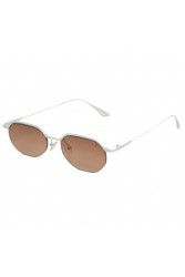 A\V SUNGLASSES Daria Λευκά μεταλλικά Γυαλιά Ηλίου