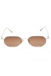 A\V SUNGLASSES Daria Λευκά μεταλλικά Γυαλιά Ηλίου