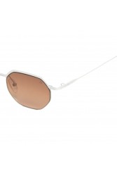 A\V SUNGLASSES Daria Λευκά μεταλλικά Γυαλιά Ηλίου