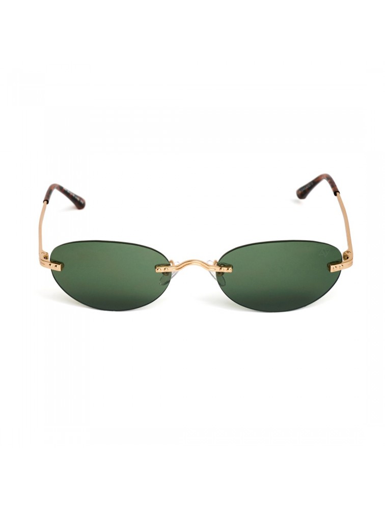 A\V SUNGLASSES Irina Gold Green Χρυσά γυαλιά ηλίου με πράσινους φακούς