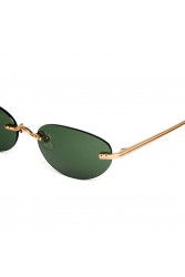 A\V SUNGLASSES Irina Gold Green Χρυσά γυαλιά ηλίου με πράσινους φακούς
