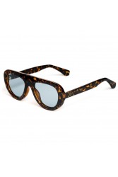 A\V SUNGLASSES Izabel Brown Blue Καφέ γυαλιά ηλίου με μπλε φακούς
