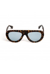 A\V SUNGLASSES Izabel Brown Blue Καφέ γυαλιά ηλίου με μπλε φακούς
