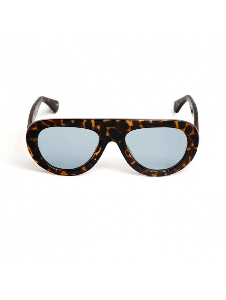 A\V SUNGLASSES Izabel Brown Blue Καφέ γυαλιά ηλίου με μπλε φακούς