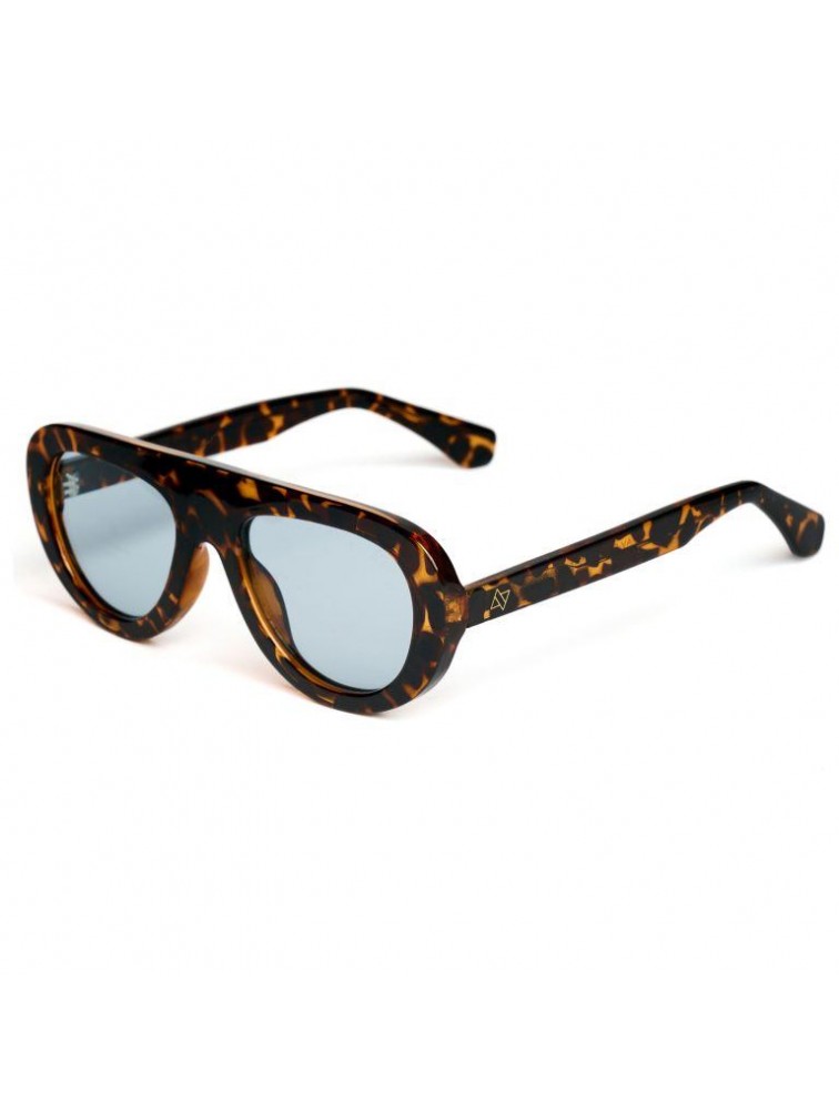 A\V SUNGLASSES Izabel Brown Blue Καφέ γυαλιά ηλίου με μπλε φακούς