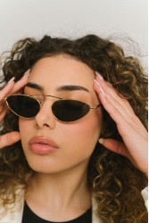 A\V SUNGLASSES Kendall Χρυσά μεταλλικά Γυαλιά Ηλίου