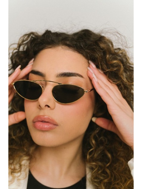 A\V SUNGLASSES Kendall Χρυσά μεταλλικά Γυαλιά Ηλίου