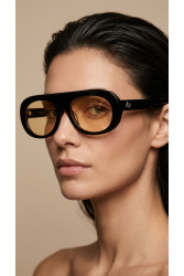 AV SUNGLASSES Lexi Black Orange Μαύρο Πορτοκαλί Γυαλιά Ηλίου