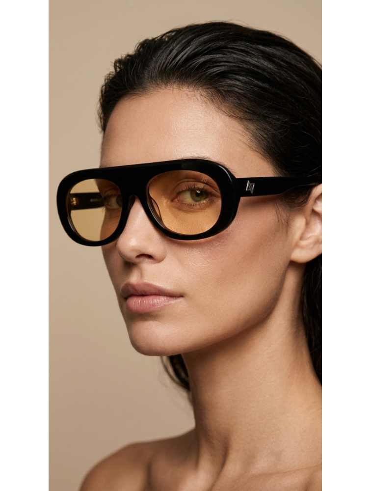 AV SUNGLASSES Lexi Black Orange Μαύρο Πορτοκαλί Γυαλιά Ηλίου