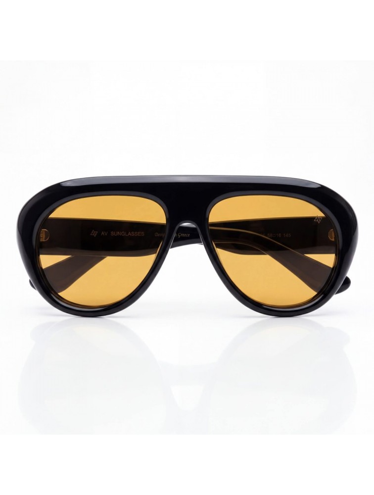 AV SUNGLASSES Lyra Black Orange Μαύρο Πορτοκαλί Γυαλιά Ηλίου