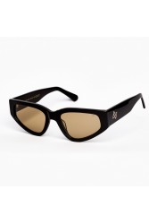 A\V SUNGLASSES Melania Black Μαύρα γυαλιά ηλίου με μπεζ φακούς