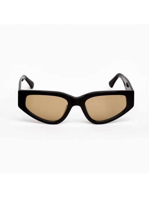 A\V SUNGLASSES Melania Black Μαύρα γυαλιά ηλίου με μπεζ φακούς