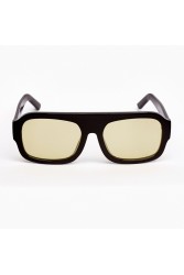 A\V SunglaSSES Mila  Black sunglasses with yellow lenses