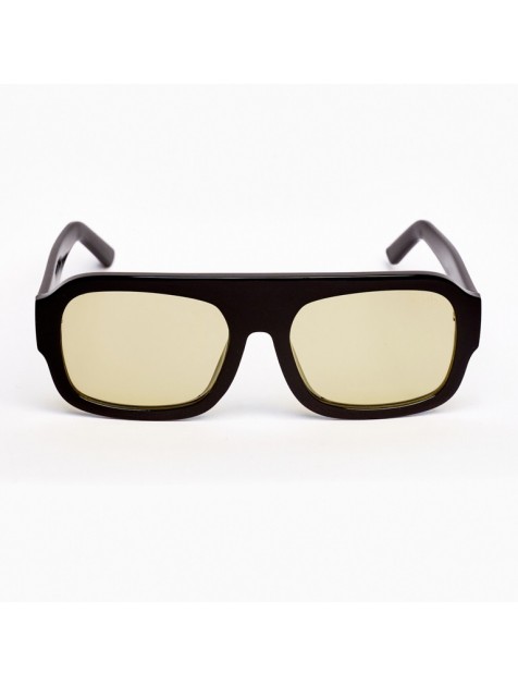 A\V SUNGLASSES Mila Μαύρα γυαλιά ηλίου με κίτρινους φακούς